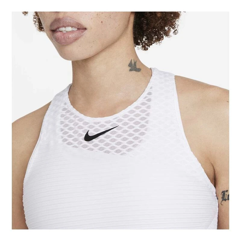 Nike Womens Dri-FIT Advantage Slam Dress (White/Black)