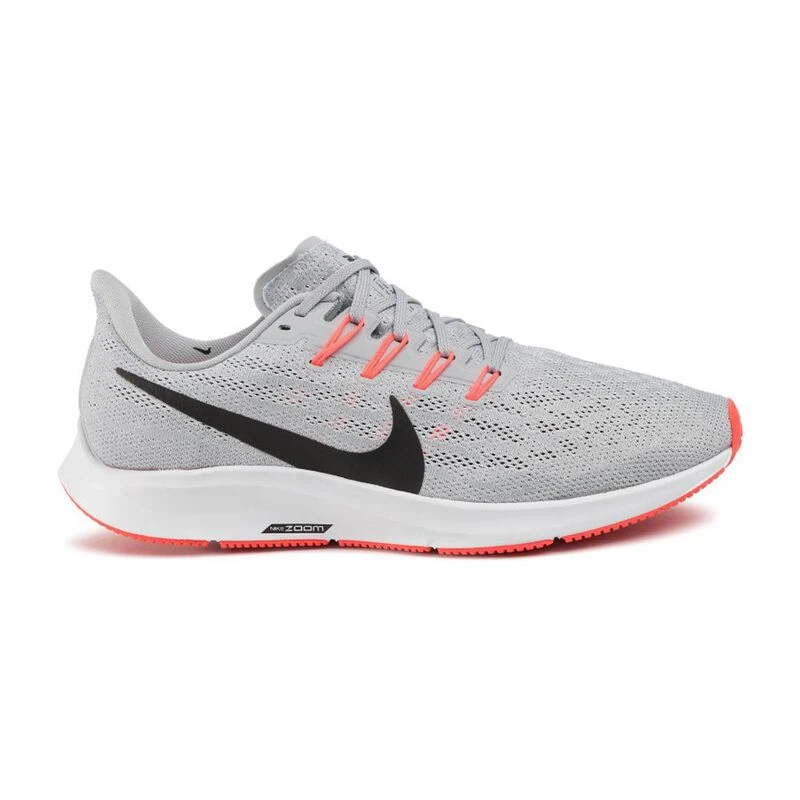 Nike Mens Air Zoom Pegasus 36 Running Shoes Wolf Grey Black White Bri