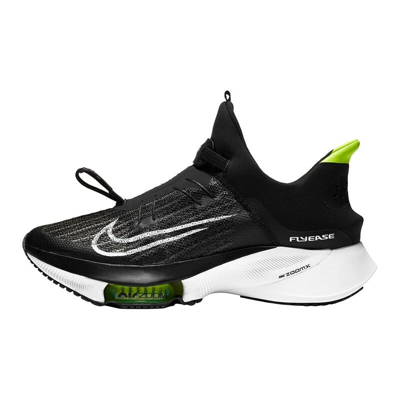 靴 NIKE AIR ZOOM TEMPO NEXT% FLYEASE Nike Mens Air Zoom Tempo Next% Flyease Running Shoes (Black/White-Whit