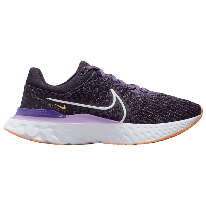 Nike Womens React Infinity 3 Flyknit Shoes Cave Purple White Canyon P