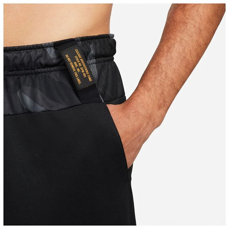Nike Mens Dri FIT Knit Campo Training Shorts Black Black Coconut Milk