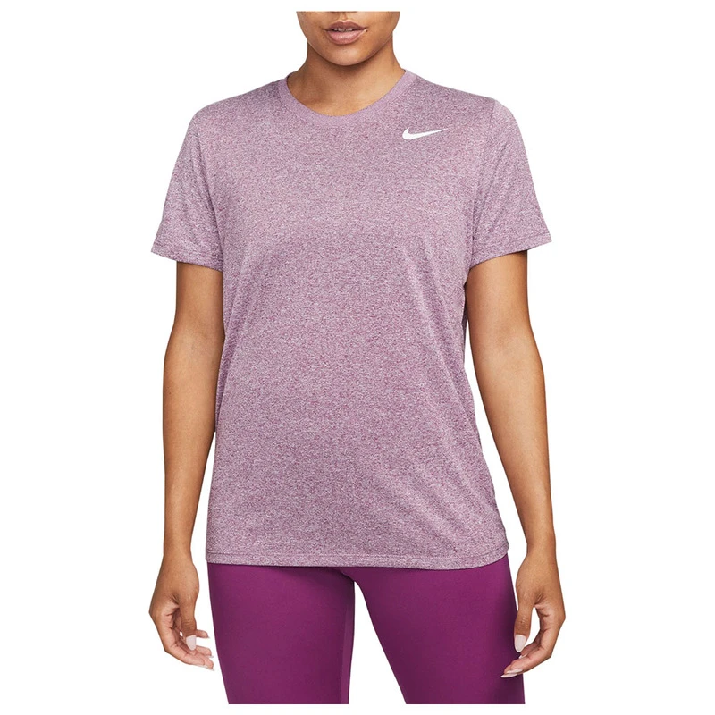 Sportp Short Nike Womens | Sleeve Dri-FIT Top (Viotech/Pure/Htr/White)