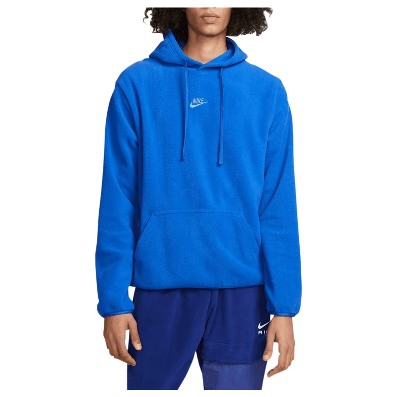 Nike Mens Sportswear Polar Fleece Hoody Blue Sportpursuit