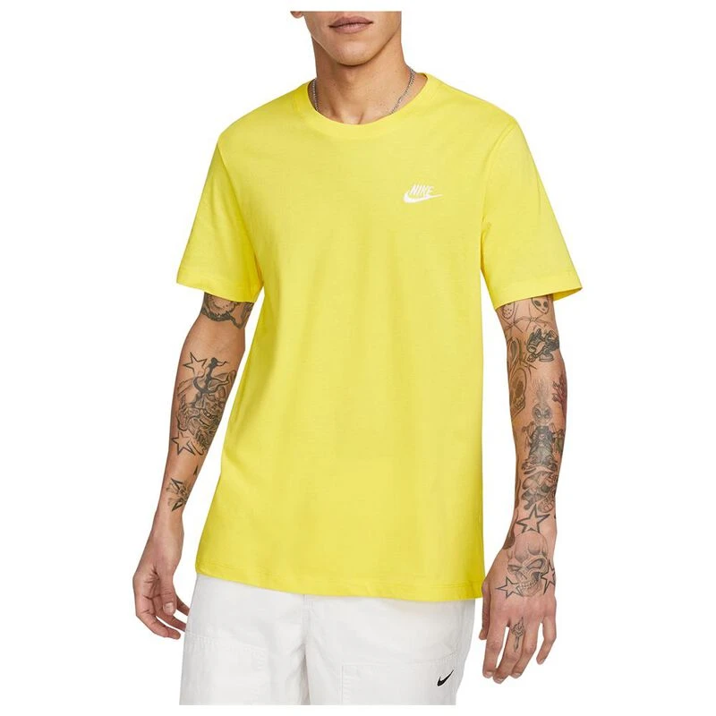 T shirt nike jaune homme on sale