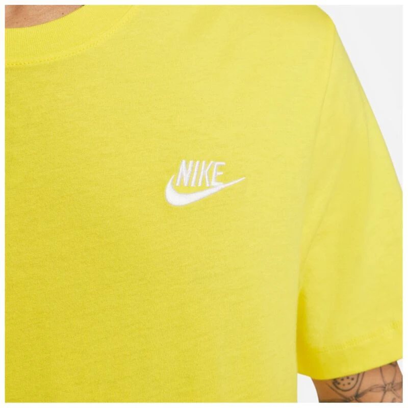 Nike Mens Sportswear Club T Shirt Opti Yellow Sportpursuit