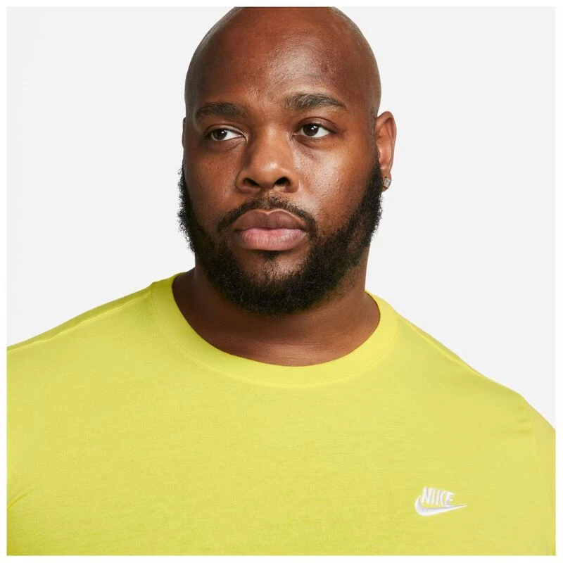 Nike Mens Sportswear Club T Shirt Opti Yellow Sportpursuit