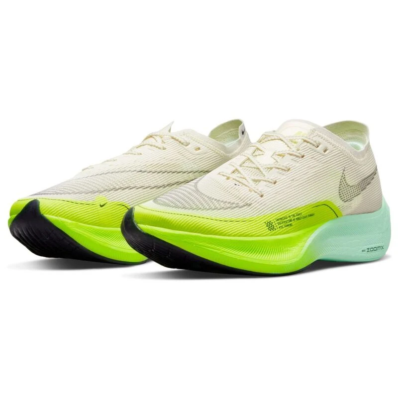 Nike Mens Vaporfly 2 Running Shoes Coconut Milk Cave Purple Ghost Gre