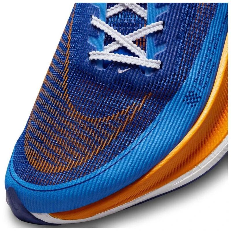 Nike Mens Vaporfly 2 Running Shoes Game Royal Vivid Orange White S