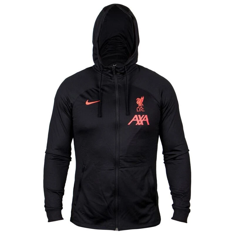Nike Mens LFC Strike Jacket Black Siren Red Siren Red Sportpursuit
