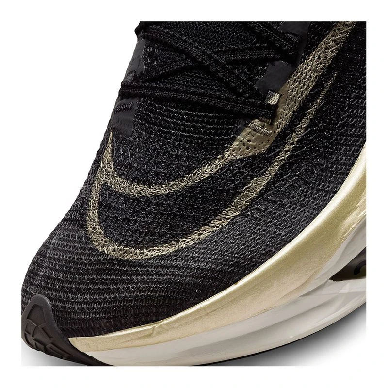 Nike Mens Air Zoom Alphafly Next 2 Running Shoes Black Mtlc Gold Gra