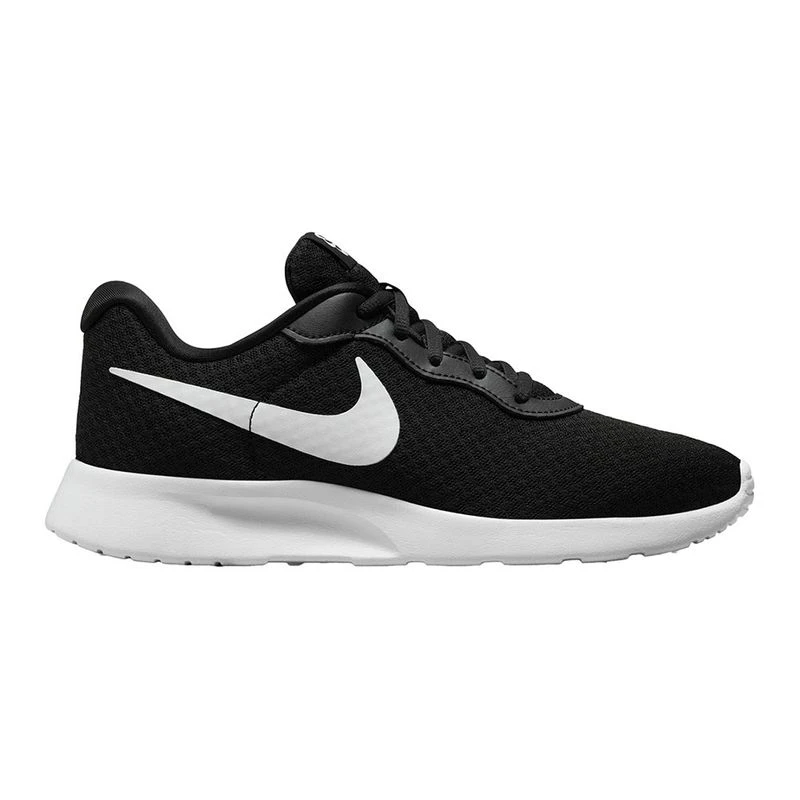 Nike Womens Tanjun Flyease Casual Shoes Black White Volt Black Spo
