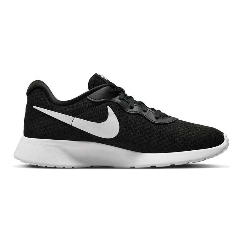 Nike Womens Tanjun Flyease Casual Shoes Black White Volt Black Spo