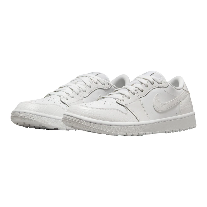 Nike Mens Air Jordan 1 Low G Golf Shoes (White/White-Pure Platinum) |