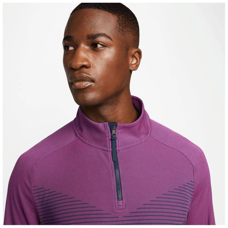 Pink half zip nike sales