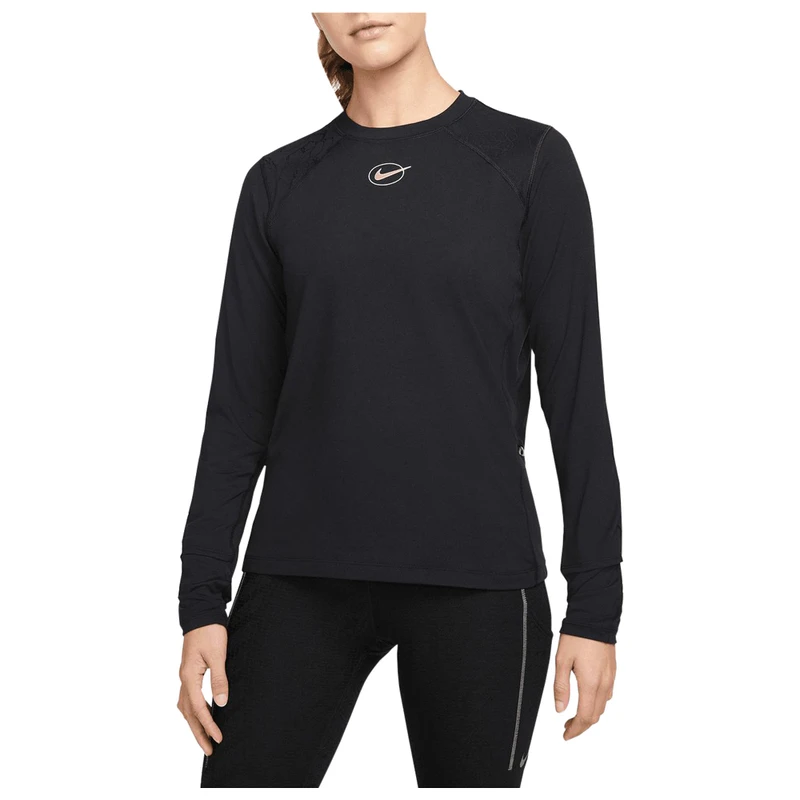 Nike Womens Dri FIT Icon Clash Long Sleeve Top Black Sportpursuit