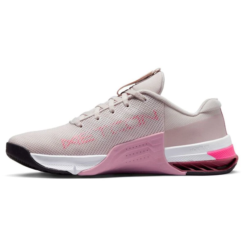 Metcon 5 women's on sale shoes - platinum/oil grey/pink