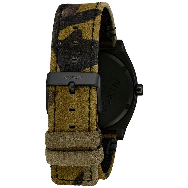 Nixon Mens Time Teller Watch Black Camo Volt Sportpursuit