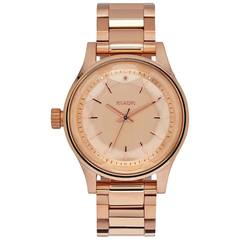 Nixon Facet 38 Watch All Rose Gold Sportpursuit