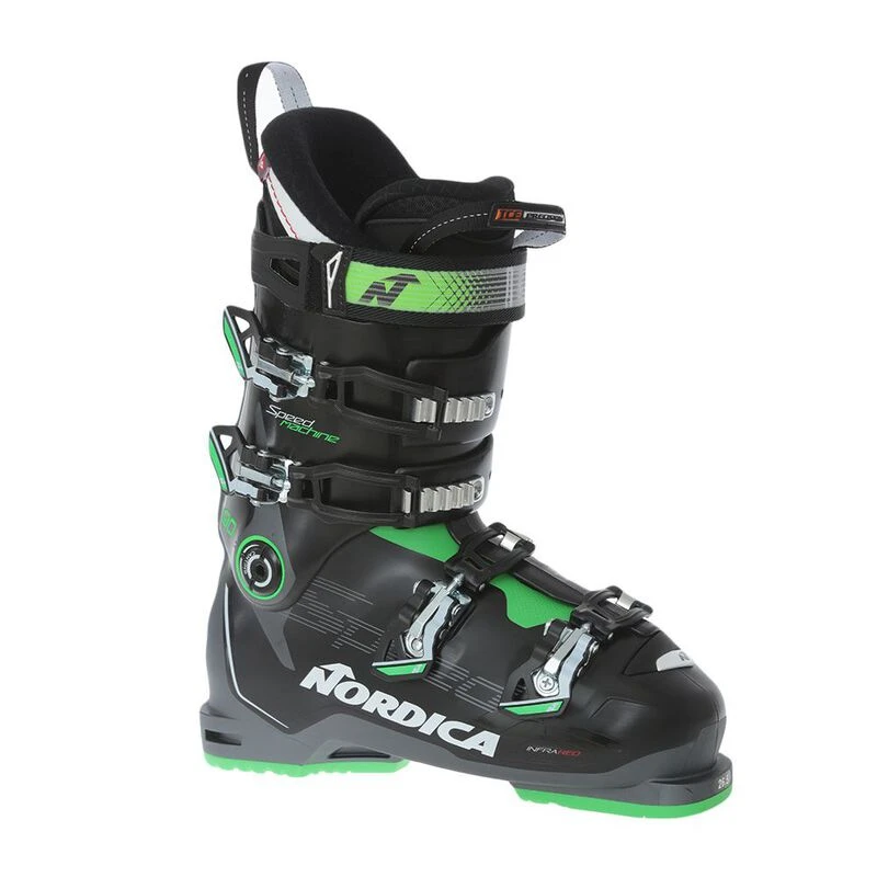 Nordica Speedmachine 90 20 21 Ski Boots Black Anthracite Green Spo