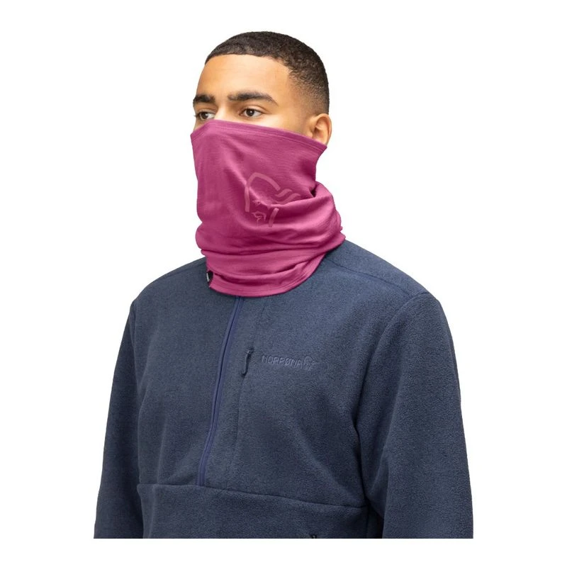 Norrona 29 PureUll Neck Warmer (Pink) | Sportpursuit.com