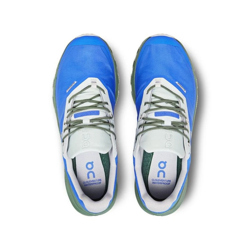 ON Running Mens Cloudventure Waterproof Running Shoes Cobalt Ivy S