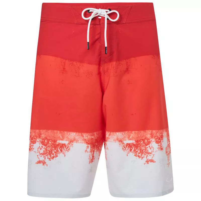 Oakley Mens Color Block Shade 21 Board Shorts High Risk Red Sportp