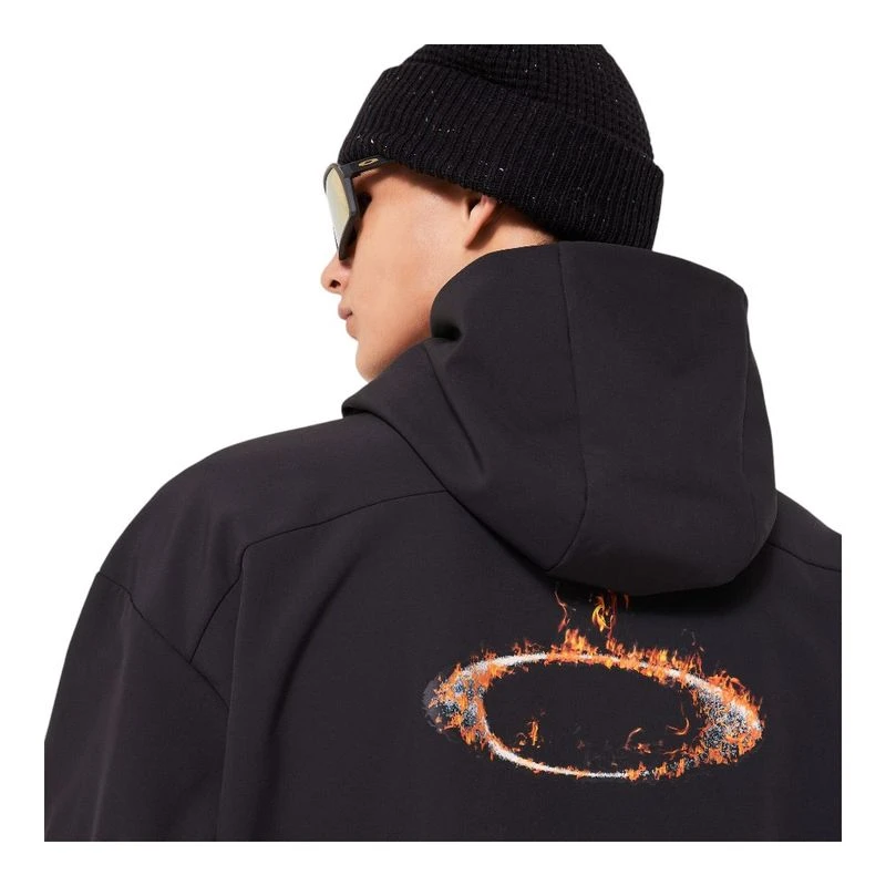 Oakley Mens Solar Rail Softshell Hoody (Black) | Sportpursuit.com