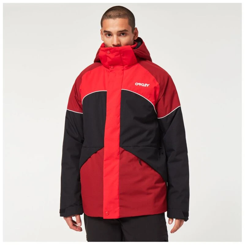 Oakley Mens TNP Rotation RC Ski Jacket (Red/Black Color Block) | Sport