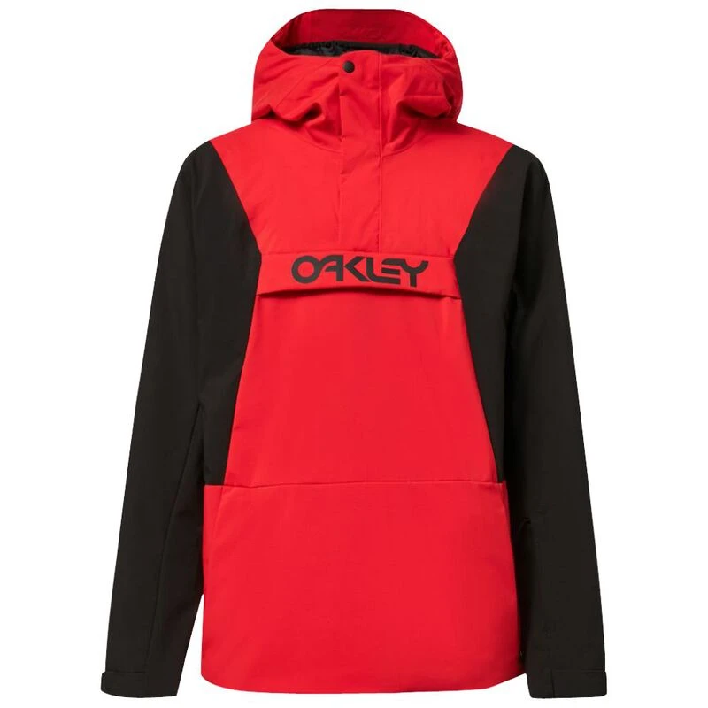 Oakley Mens TNP TBT Anorak Ski Jacket Red Line Blackout Sportpursu
