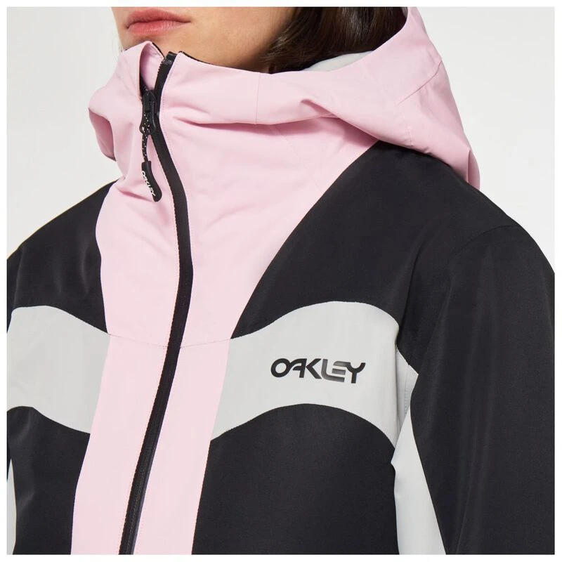 Oakley Womens TNP TBT RC Ski Jacket (Black/Lunar Rock/Pink Flow) | Spo