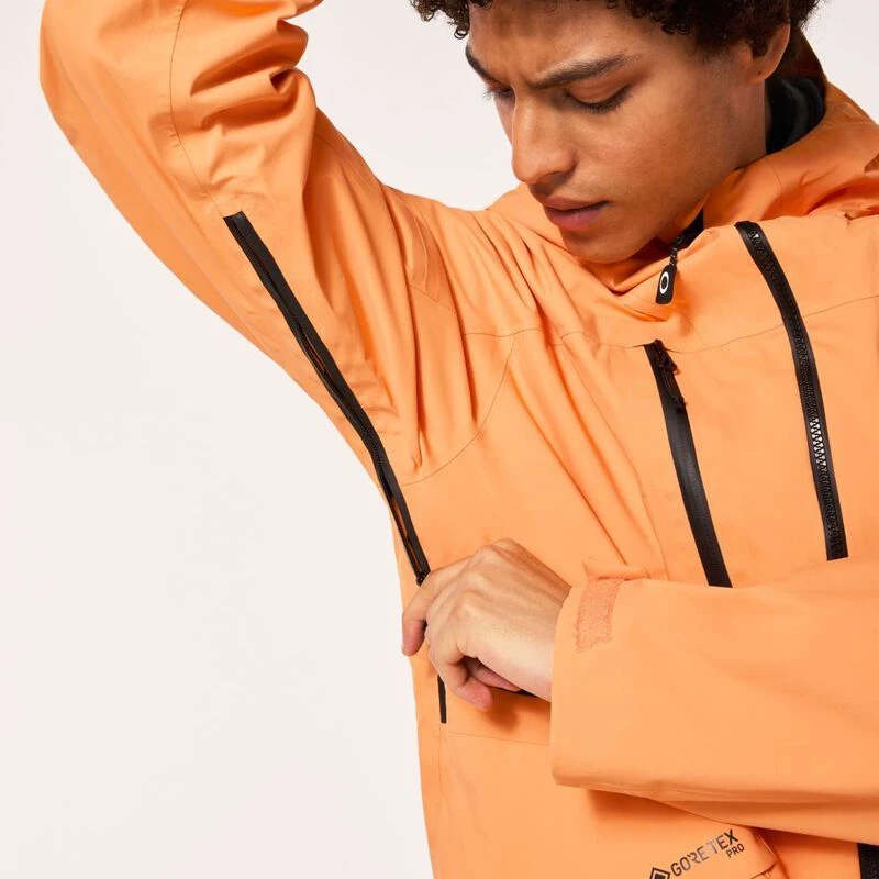 Oakley Mens Bowls Gore-Tex Pro Shell Jacket (Soft Orange