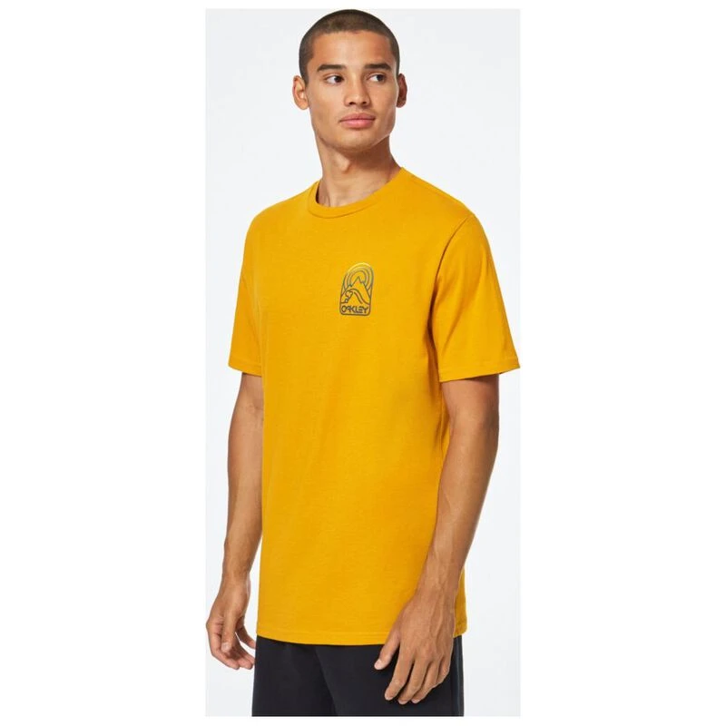 Oakley Mens Mountain Sun B1B T-Shirt (Amber Yellow) | Sportpursuit.com