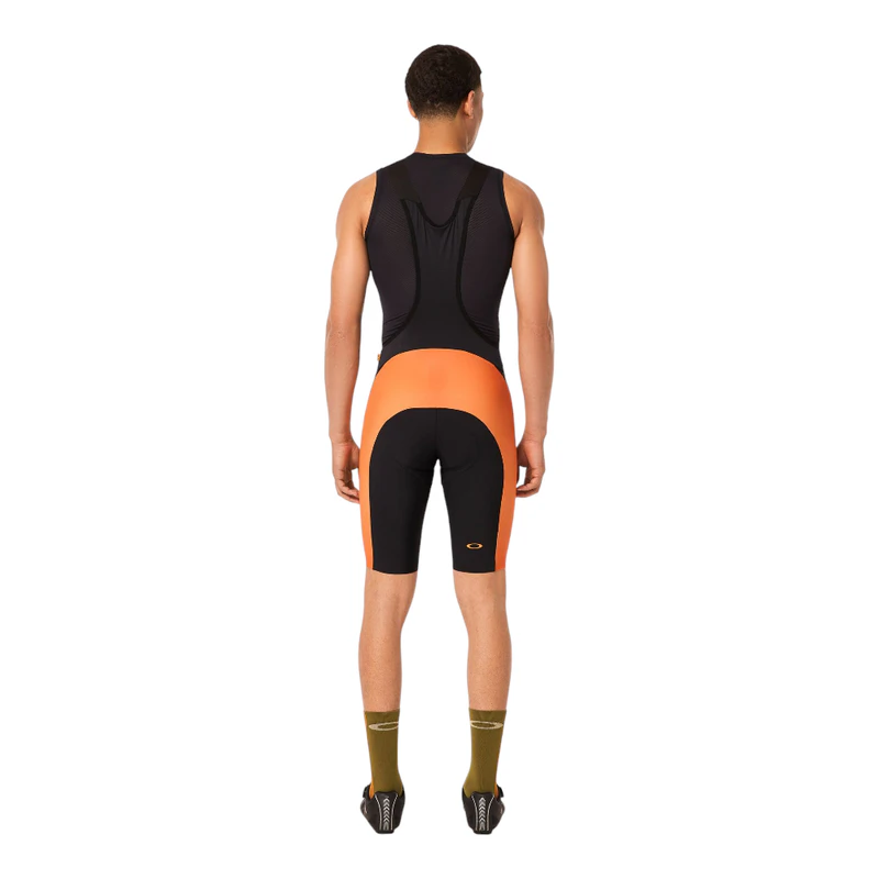 Oakley Mens Endurance Ultra Bib Shorts (Black/Orange) | Sportpursuit.c