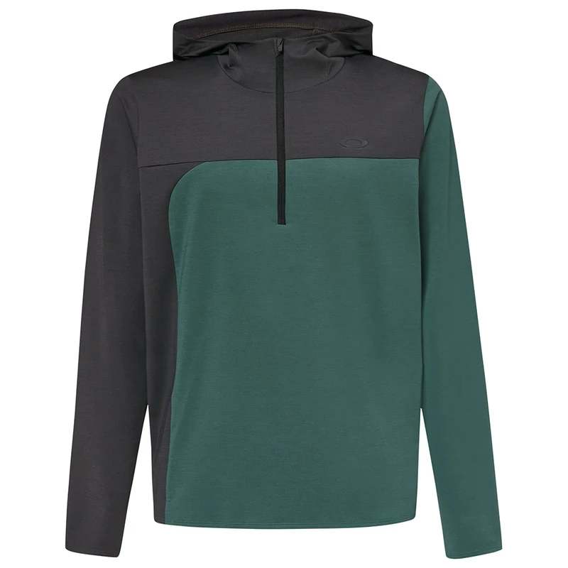 Oakley Mens Gravity Range Hoodie Hunter Green Heather Sportpursuit