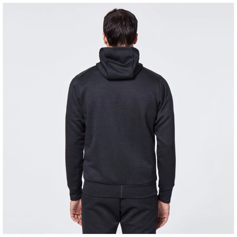 Oakley Mens Enhance Grid 7.0 Fleece Jacket Blackout Sportpursuit.c