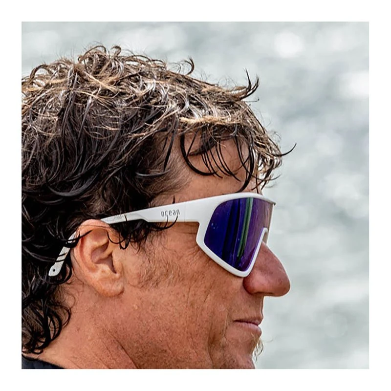 Lunettes De Soleil Polarisantes Delphin VIEW - Monture Noire, Verres Bleus, Protection UV Unisexe