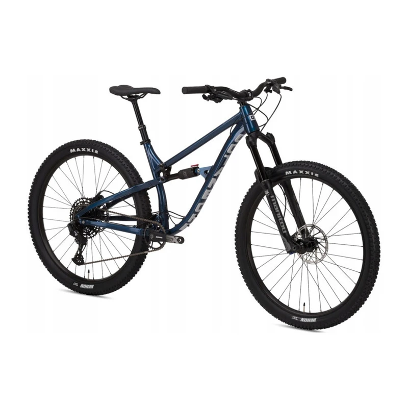 Blue full suspension mountain bike hotsell