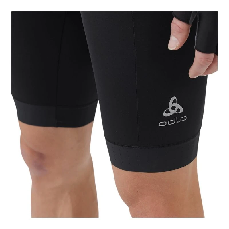 Odlo Mens Zeroweight Bib Shorts White Black Sportpursuit