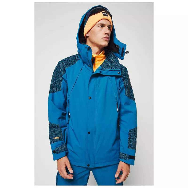 O Neill Mens Droppin Jacket Seaport Blue Sportpursuit