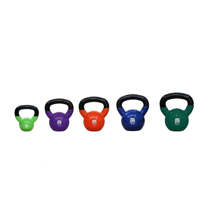 Kettlebell Souple PU 6 Kg – Noir, Enveloppe Similicuir, Double-couture, Usage Intérieur/extérieur