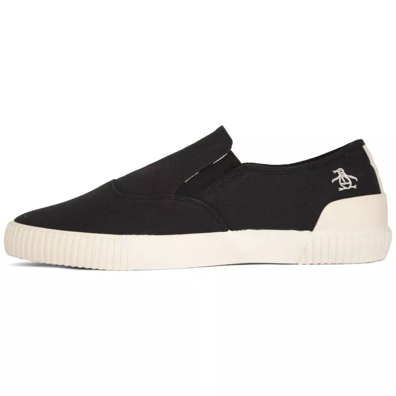 Original Penguin Mens Brummel Canvas Shoes Black