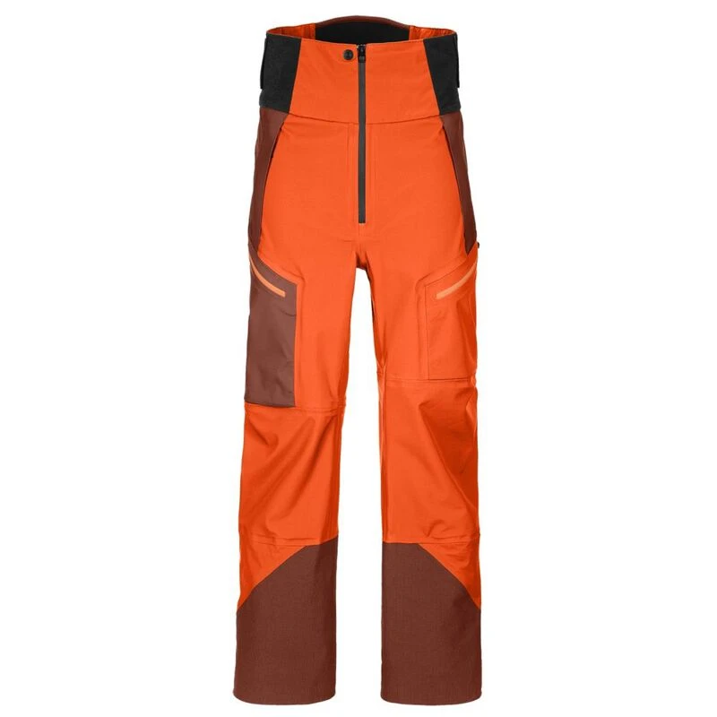 Ortovox Mens 3L Guardian Shell Trousers Burning Orange Sportpursui