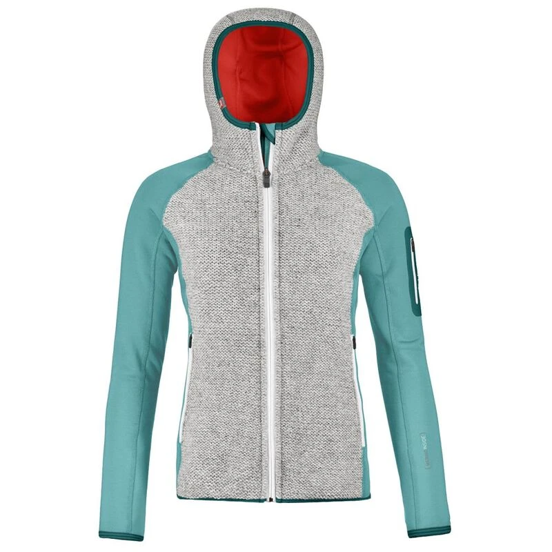 Ortovox Womens Fleece Plus Hoodie Ice Waterfall Sportpursuit