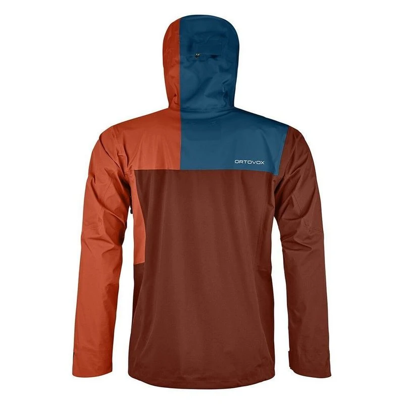 Ortovox Mens Ortler 3L Jacket Clay Orange Sportpursuit