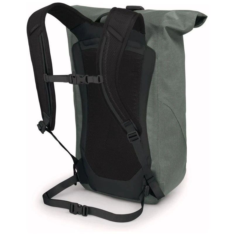 Osprey Arcane Earth Roll Top Rucksack – Geräumig, Mit Laptopfach, Rolltop-Verschluss, Grau