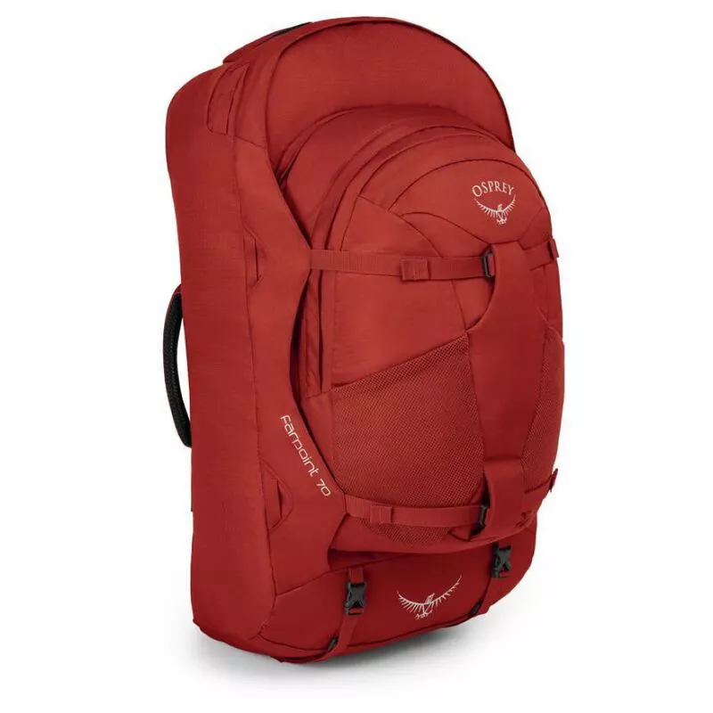 Osprey Mens Farpoint 70L Rucksack Jasper Red Sportpursuit
