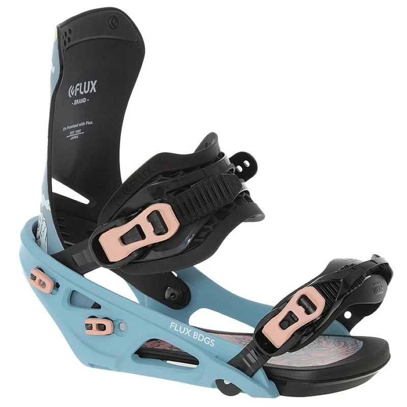 Flux Mens DS 21/22 Snowboard Bindings (Blue) | Sportpursuit.com