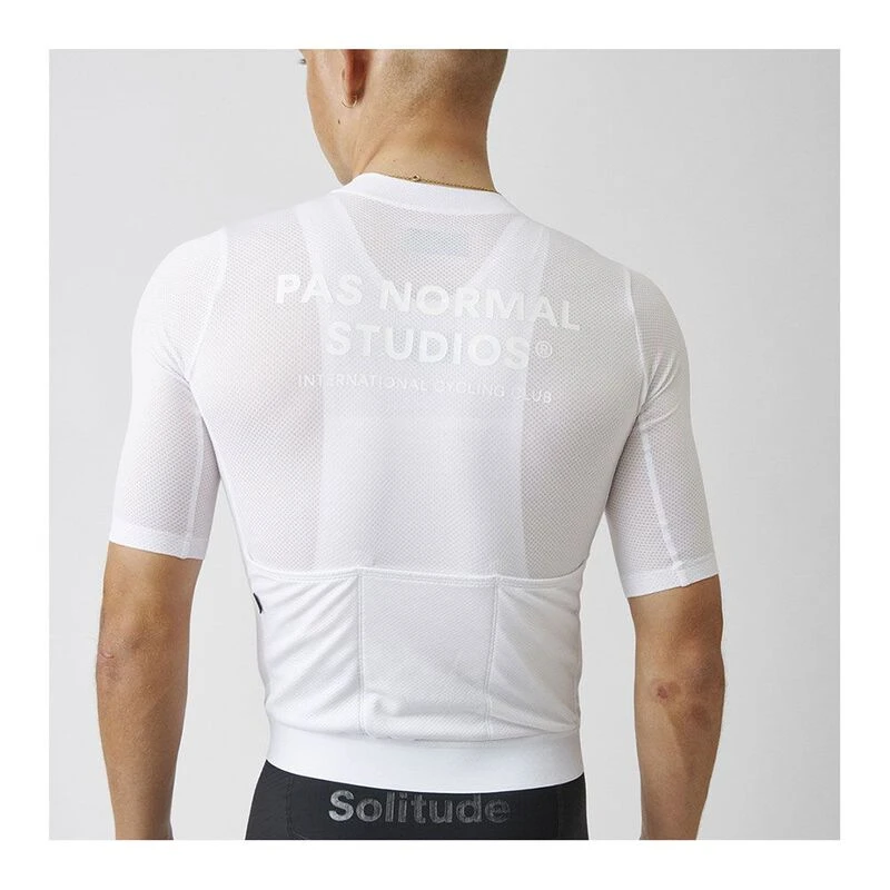 Pas Normal Studios Mens Solitude Jersey (White) | Sportpursuit.com