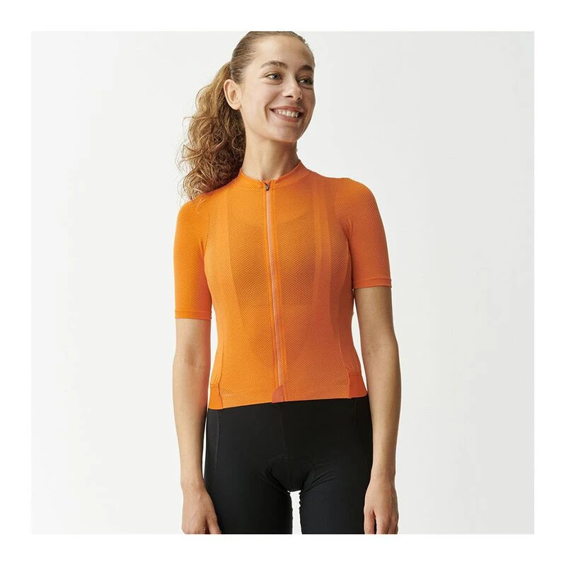 Pas Normal Studios Womens Solitude Mesh Jersey (Orange) | Sportpursuit