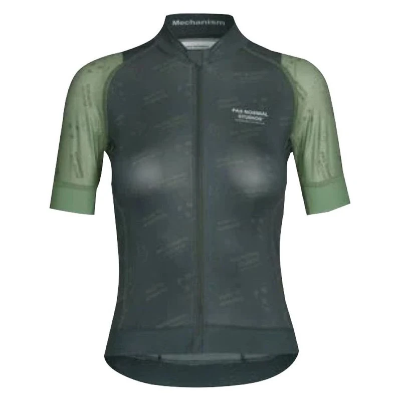 PasNormalStudios Womens Mechanism Late Drop Cycling Jersey (Dark Moss